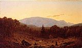 Sanford Robinson Gifford Canvas Paintings - Twilight on Hunter Mountain